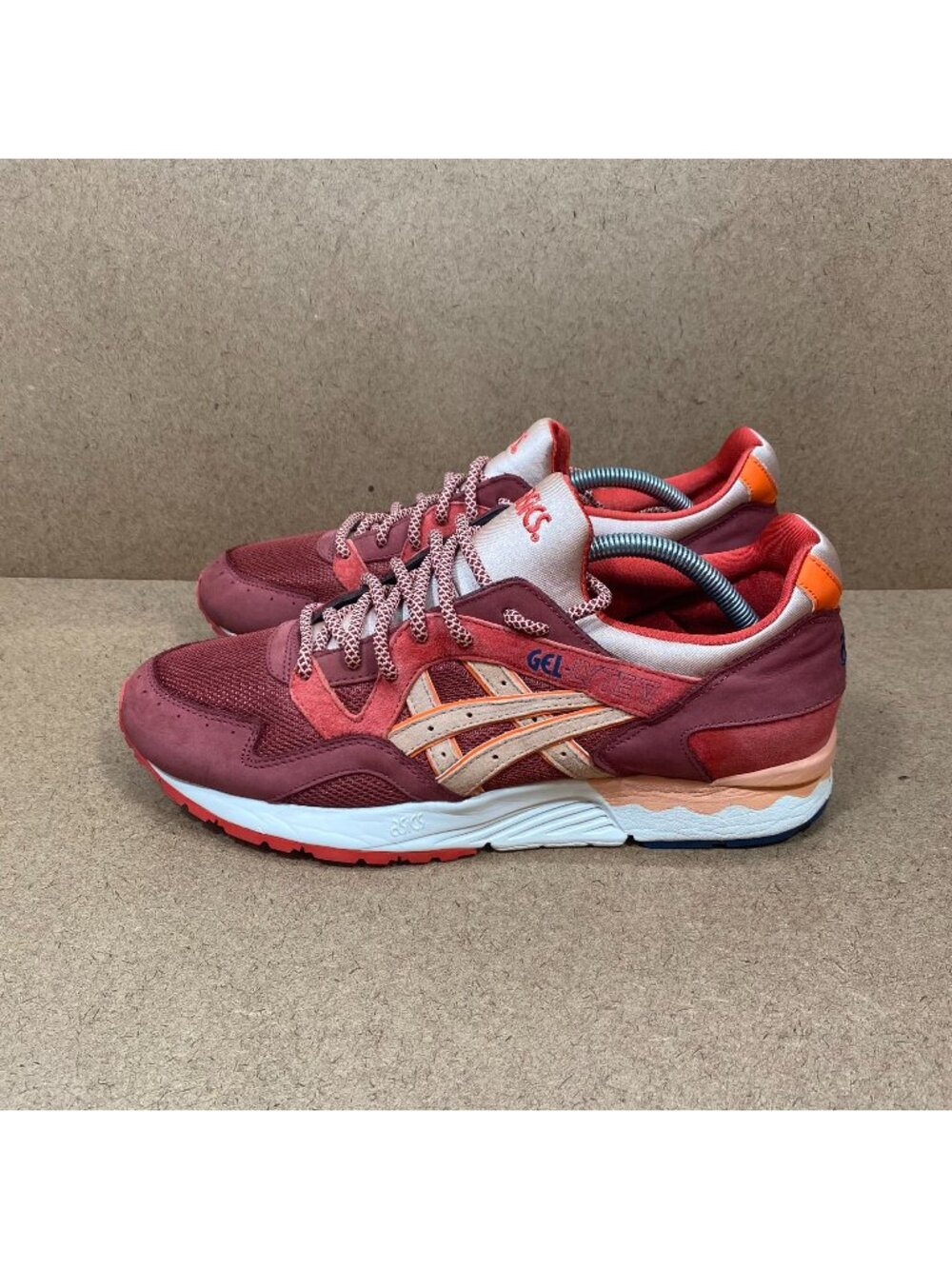 Asics Gel-Lyte V Ronnie Fieg Volcano Burgundy Red Pink Sneakers Mens Size 11